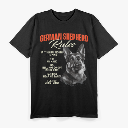 German Shepherd Rules the House – Dog Owner Humor Love T-Shirt