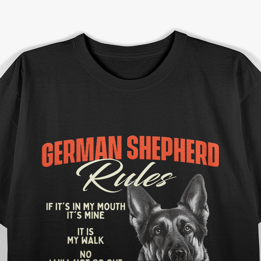 German Shepherd Rules the House – Dog Owner Humor Love T-Shirt