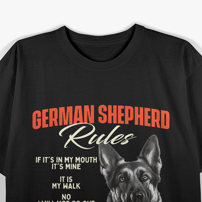 German Shepherd Rules the House – Dog Owner Humor Love T-Shirt