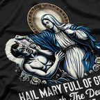 Hail Mary Full of Grace Punch the Devil in the Face Catholic T-Shirt