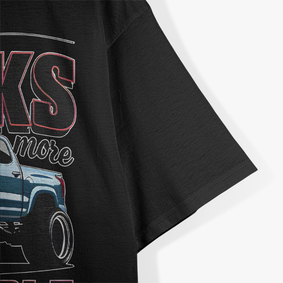 I Like Trucks More Than People Funny Auto Enthusiast Graphic T-Shirt
