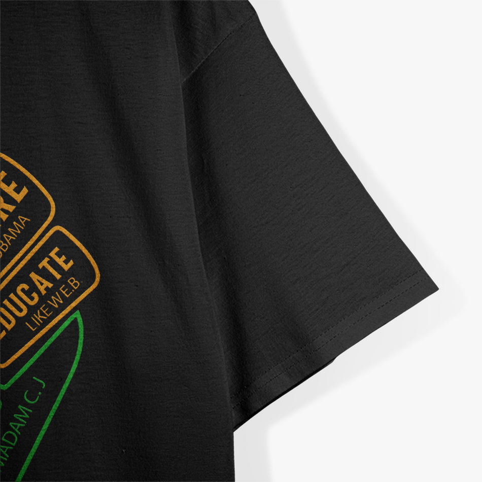 Inspiring Black Leaders, Power Fist Hand - Black History Month T-Shirt