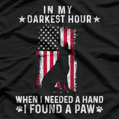 My Darkest Hour, I Found a Paw – Rescue Pet Lover T-Shirt