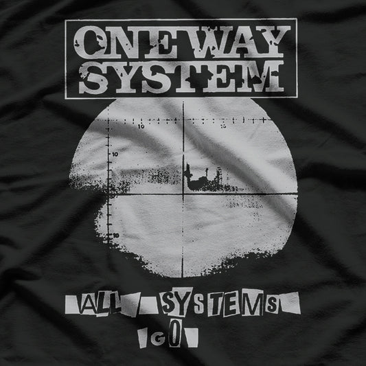 One Way System Punk Rock UK Band Vintage Music T-Shirt