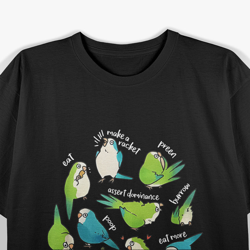 Quaker Parrot Daily To-Do List T-Shirt