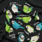 Quaker Parrot Daily To-Do List T-Shirt