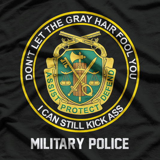 Retired Military Police Veteran Proud US Army MP Old Man T-Shirt