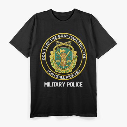 Retired Military Police Veteran Proud US Army MP Old Man T-Shirt