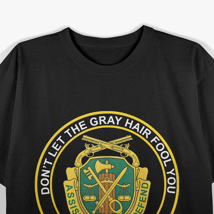 Retired Military Police Veteran Proud US Army MP Old Man T-Shirt