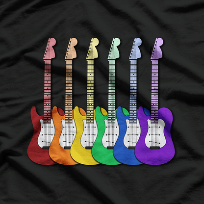 Rainbow Guitar Pride – Music Lover T-Shirt