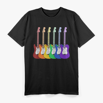 Rainbow Guitar Pride – Music Lover T-Shirt