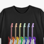 Rainbow Guitar Pride – Music Lover T-Shirt