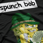 Funny Spunch Bob Meme – Gangster Cartoon Parody Graphic T-Shirt
