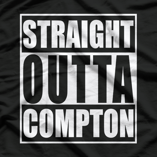 Straight Outta Somewhere Funny Retro Style Graphic T-Shirt