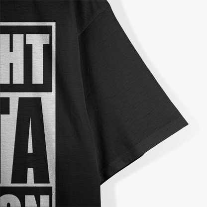 Straight Outta Somewhere Funny Retro Style Graphic T-Shirt