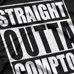 Straight Outta Somewhere Funny Retro Style Graphic T-Shirt