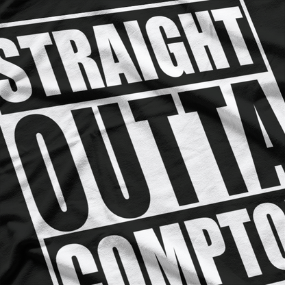 Straight Outta Somewhere Funny Retro Style Graphic T-Shirt