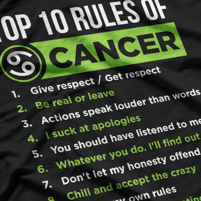 Cancer Zodiac Sign – Traits Horoscope Graphic T-Shirt