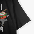 Funny Retro Sushi Ninja Samurai Japanese Food Lover Humor T-Shirt
