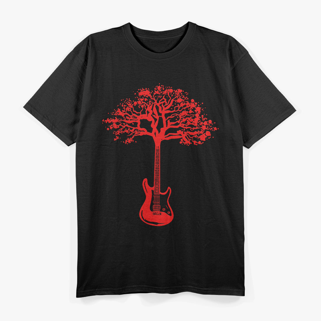 Electric Guitar Tree – Cool Musician Design T-Shirt