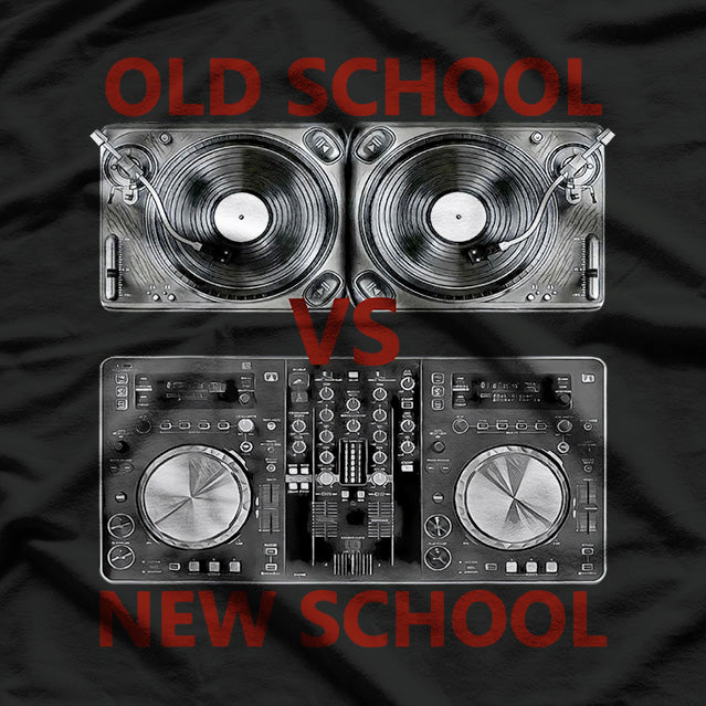 Old vs New School - Classic Retro Nostalgic T-Shirt