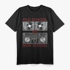 Old vs New School - Classic Retro Nostalgic T-Shirt