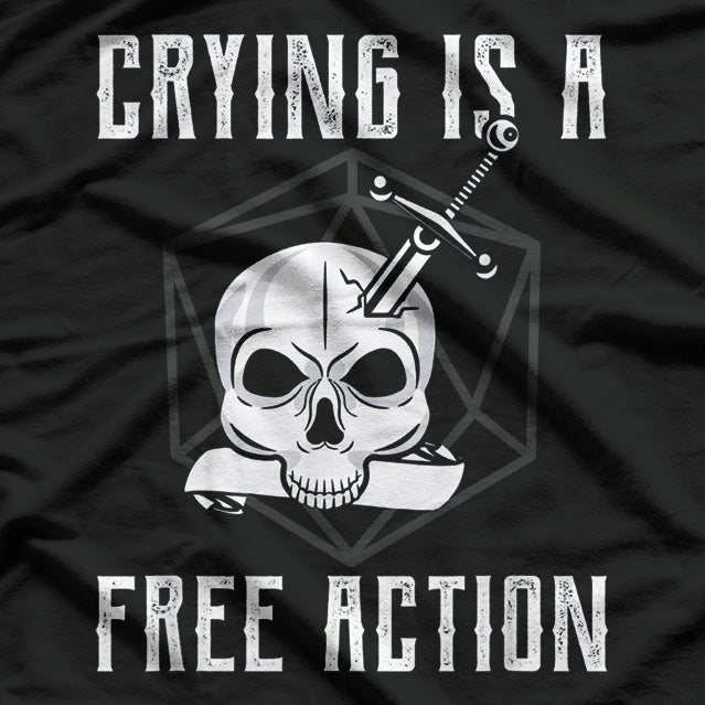 Action Skull Edgy and Bold Skull Design T-Shirt