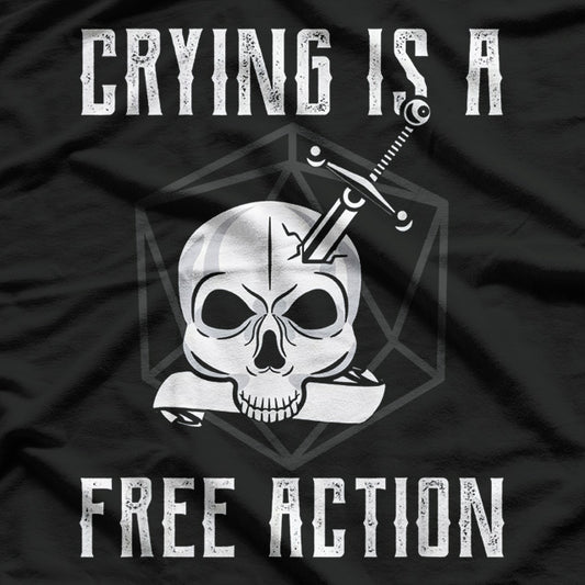 Action Skull Edgy and Bold Skull Design T-Shirt