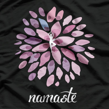 Namaste: Yoga, Lotus & Om Meditation T-Shirt