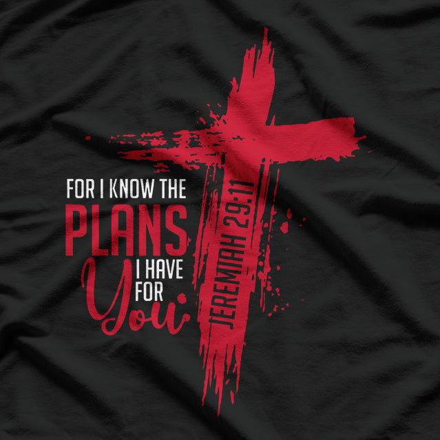 Jeremiah 29:11 – Christian Religious Bible Verse Cross T-Shirt