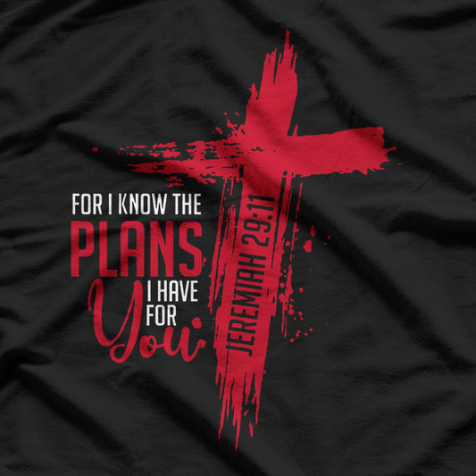Jeremiah 29:11 – Christian Religious Bible Verse Cross T-Shirt