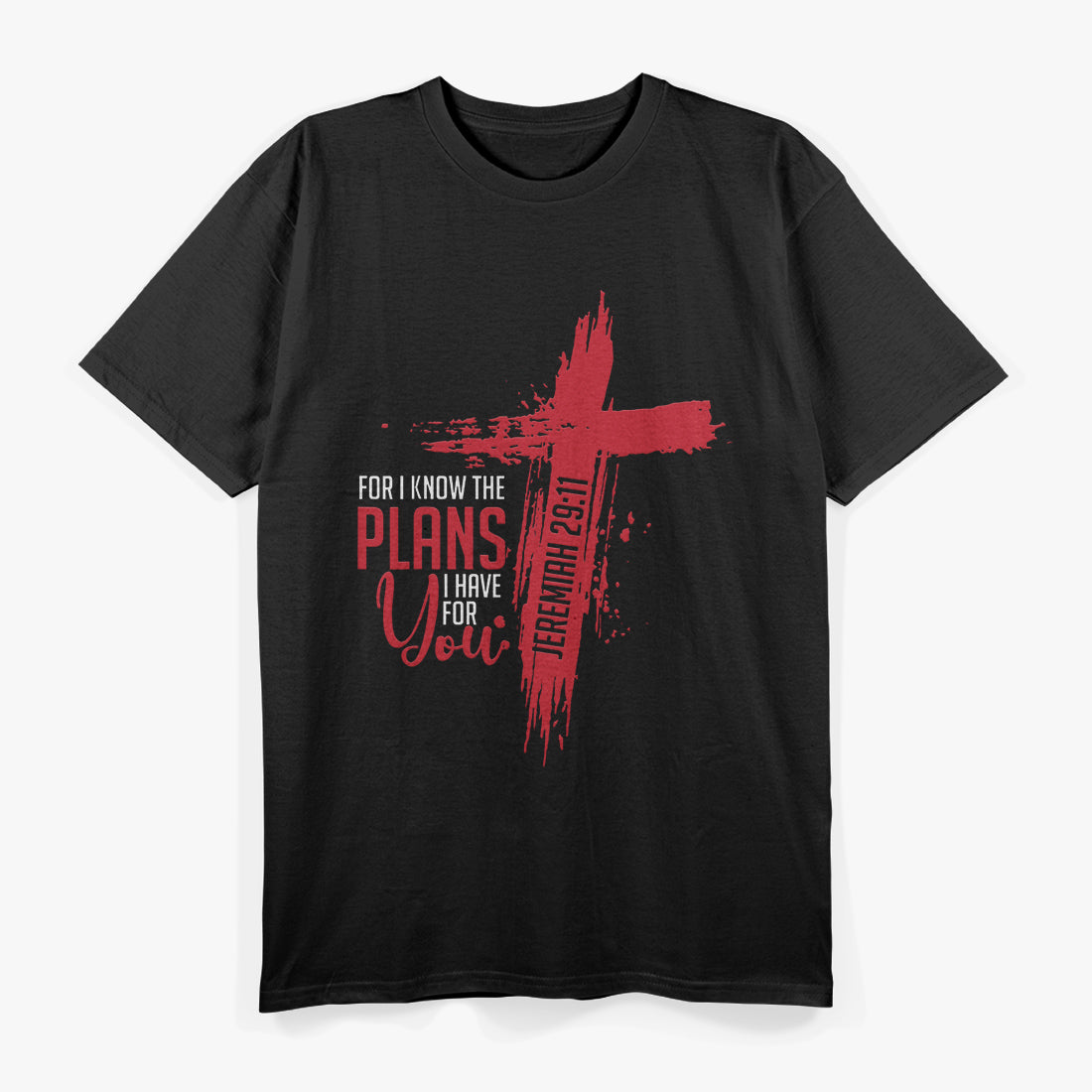 Jeremiah 29:11 – Christian Religious Bible Verse Cross T-Shirt