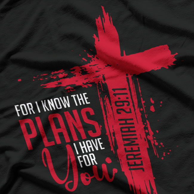Jeremiah 29:11 – Christian Religious Bible Verse Cross T-Shirt