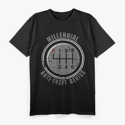 Manual Gearbox: Millennial Anti-Theft Device T-Shirt