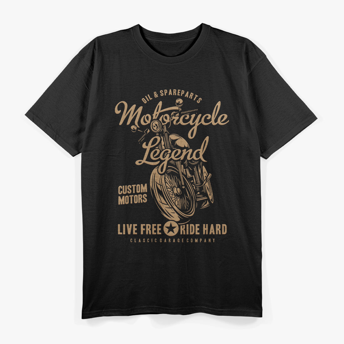 Motorcycle Legend: Ride Fast, Live Free T-Shirt