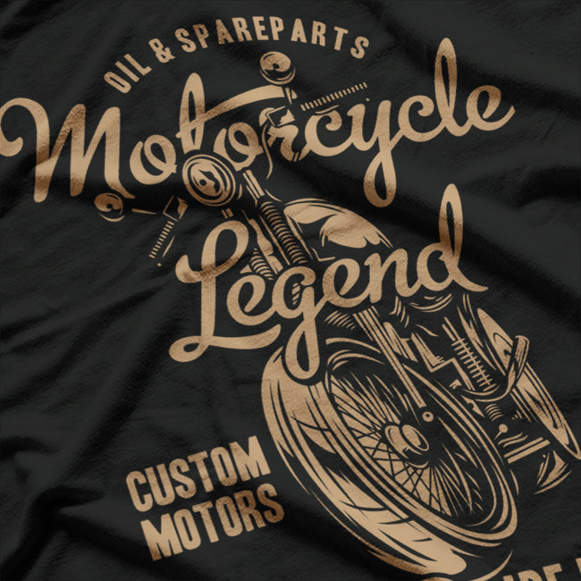 Motorcycle Legend: Ride Fast, Live Free T-Shirt