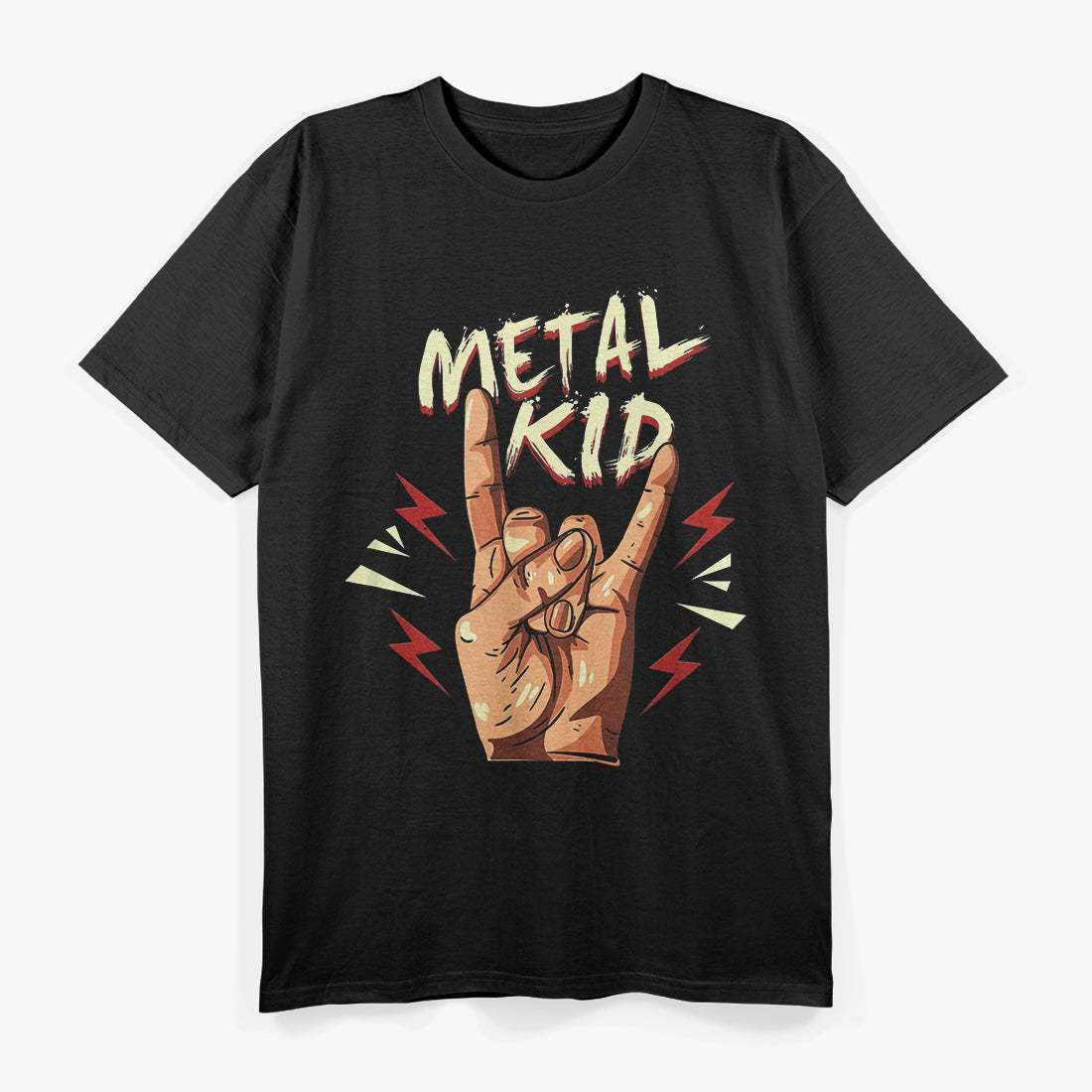 Metal Kid: Rock On Hand Gesture T-Shirt