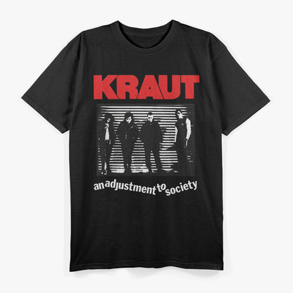 Kraut An Adjustment to Society Hardcore Rock Band Music T-Shirt