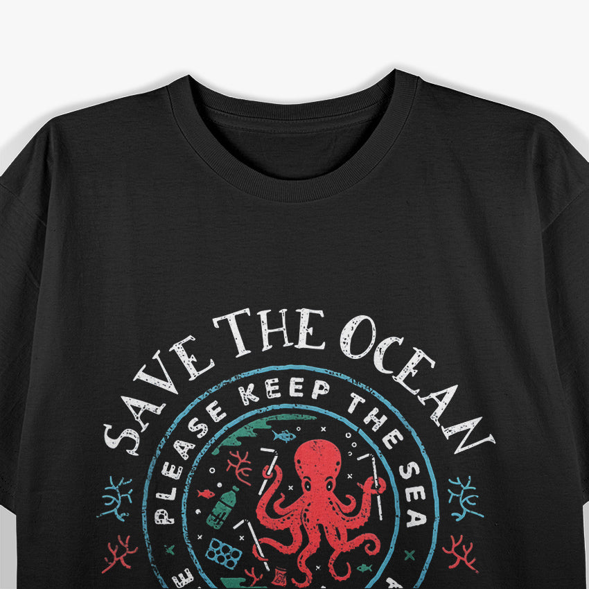 Ocean Conservation – Please Keep the Sea Plastic-Free Eco T-Shirt