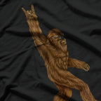 Rock On Bigfoot Sasquatch Loves Rock And Roll Sunglasses T-Shirt
