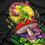 Alien Hippie Vibes: Psychedelic Mushrooms & Forest T-Shirt