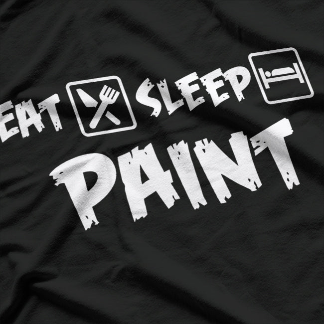 Eat Sleep Paint Repeat Artist T-Shirt