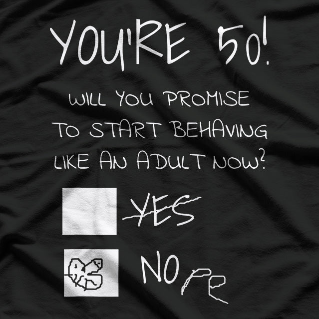 50 and Fabulous: Funny 50th Birthday T-Shirt