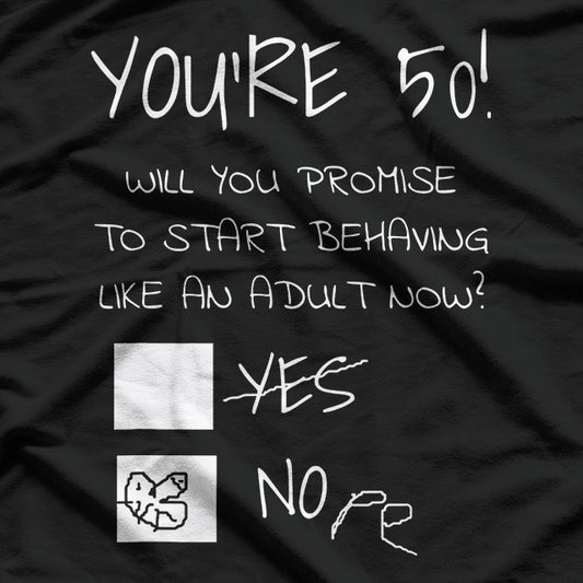 50 and Fabulous: Funny 50th Birthday T-Shirt