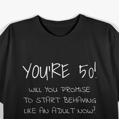 50 and Fabulous: Funny 50th Birthday T-Shirt