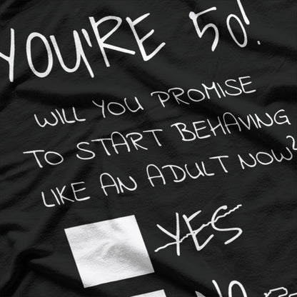 50 and Fabulous: Funny 50th Birthday T-Shirt