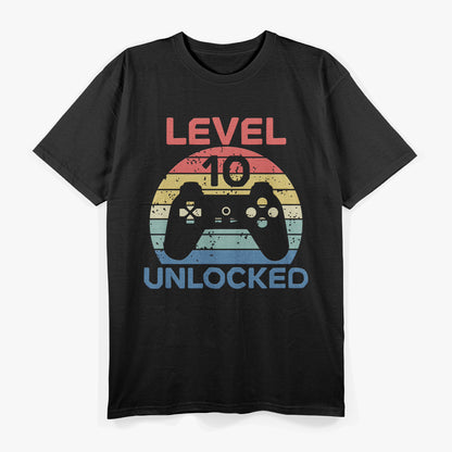 Level 10 Unlocked: Epic Gamer Birthday T-Shirt