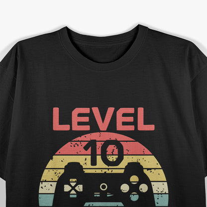 Level 10 Unlocked: Epic Gamer Birthday T-Shirt