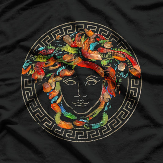 Medusa Colorful Hair Greek Mythology Art T-Shirt