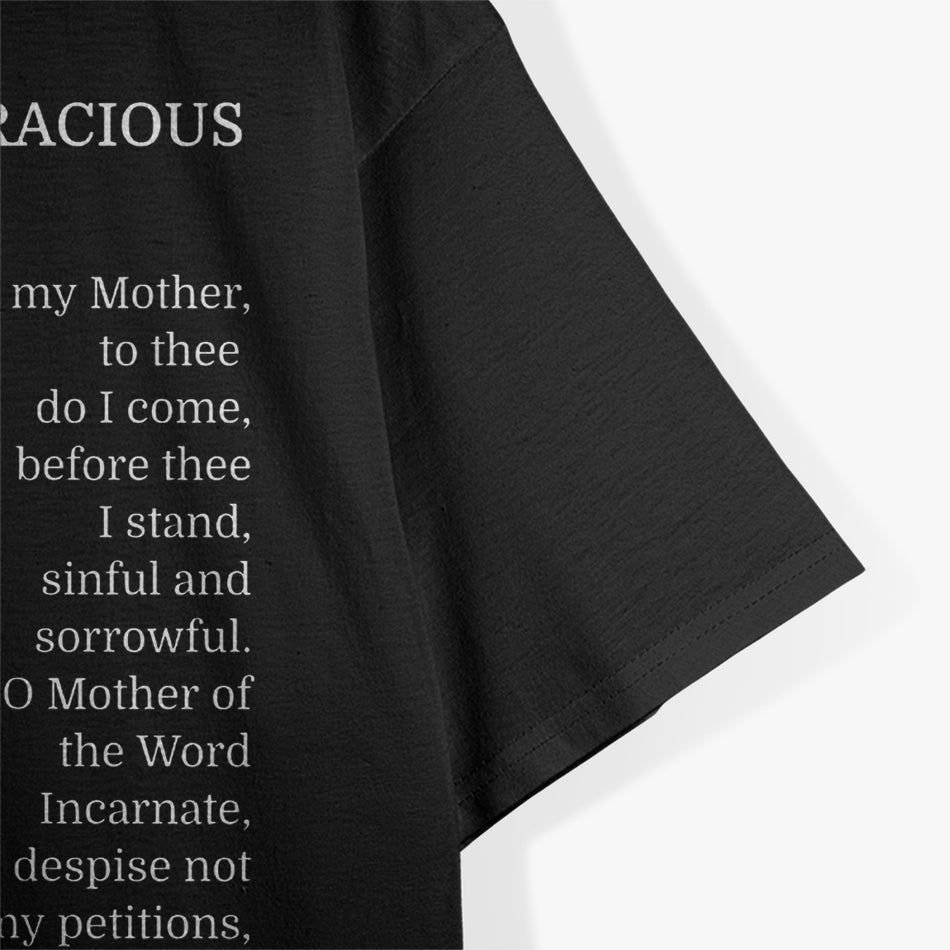 Memorare Prayer: Mary, Mother of Mercy T-Shirt